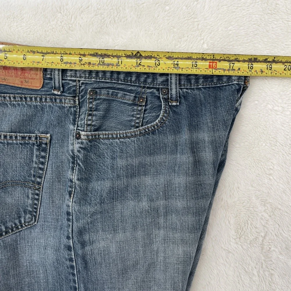Levis 569‎ Shorts Mens 36 Blue Denim Loose Straight Fit Jorts Baggy Y2K 90s